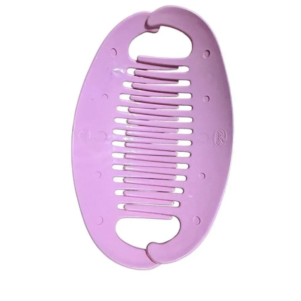 Goody TZER Banana Comb Interlocking Hair Combs Pink Set of 2 Vintage 80s 90s